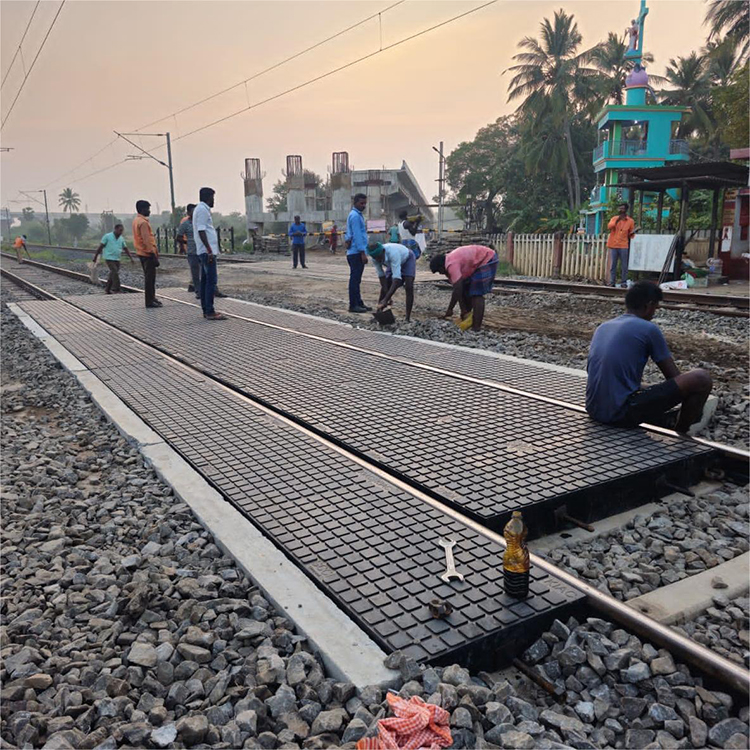 Railway Rubber Crossing Board With Wire