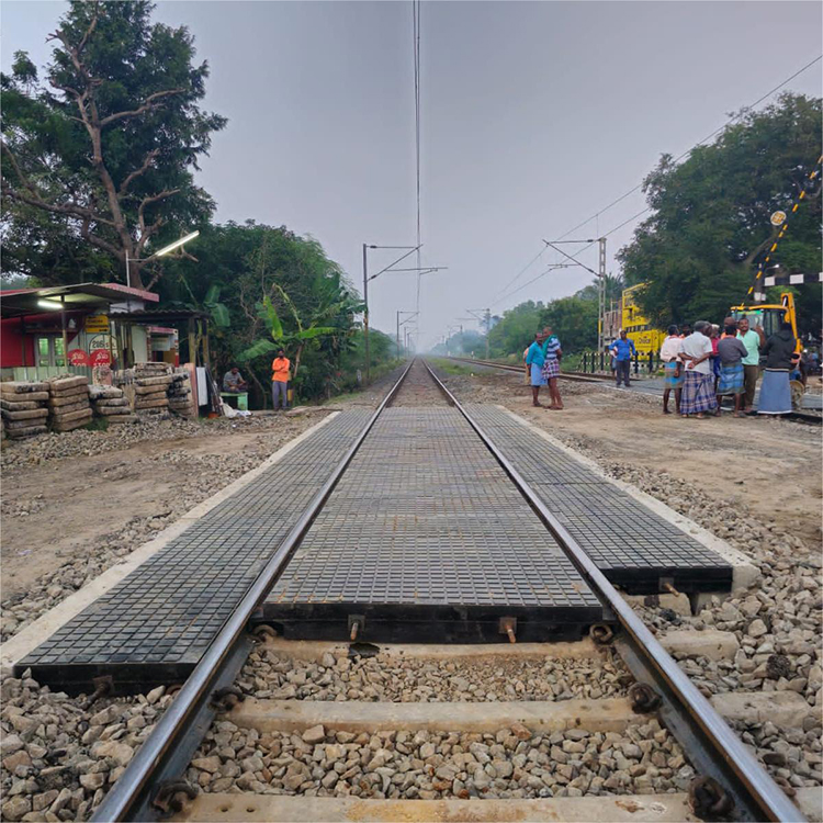 Railway Rubber Crossing Board With Wire