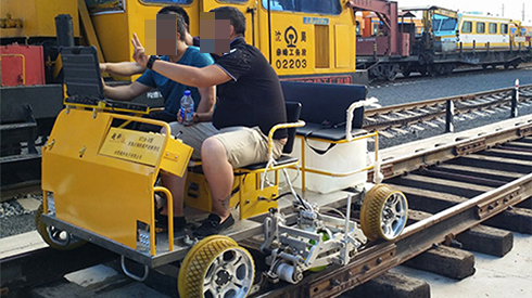 Railway inspection car